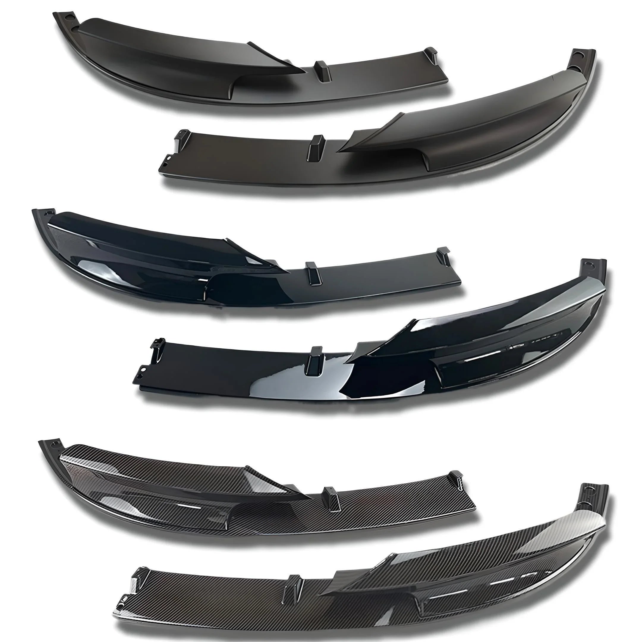M3/M4 Front Splitters – Matte Black – Compatible with BMW M3/M4 – Front Exterior