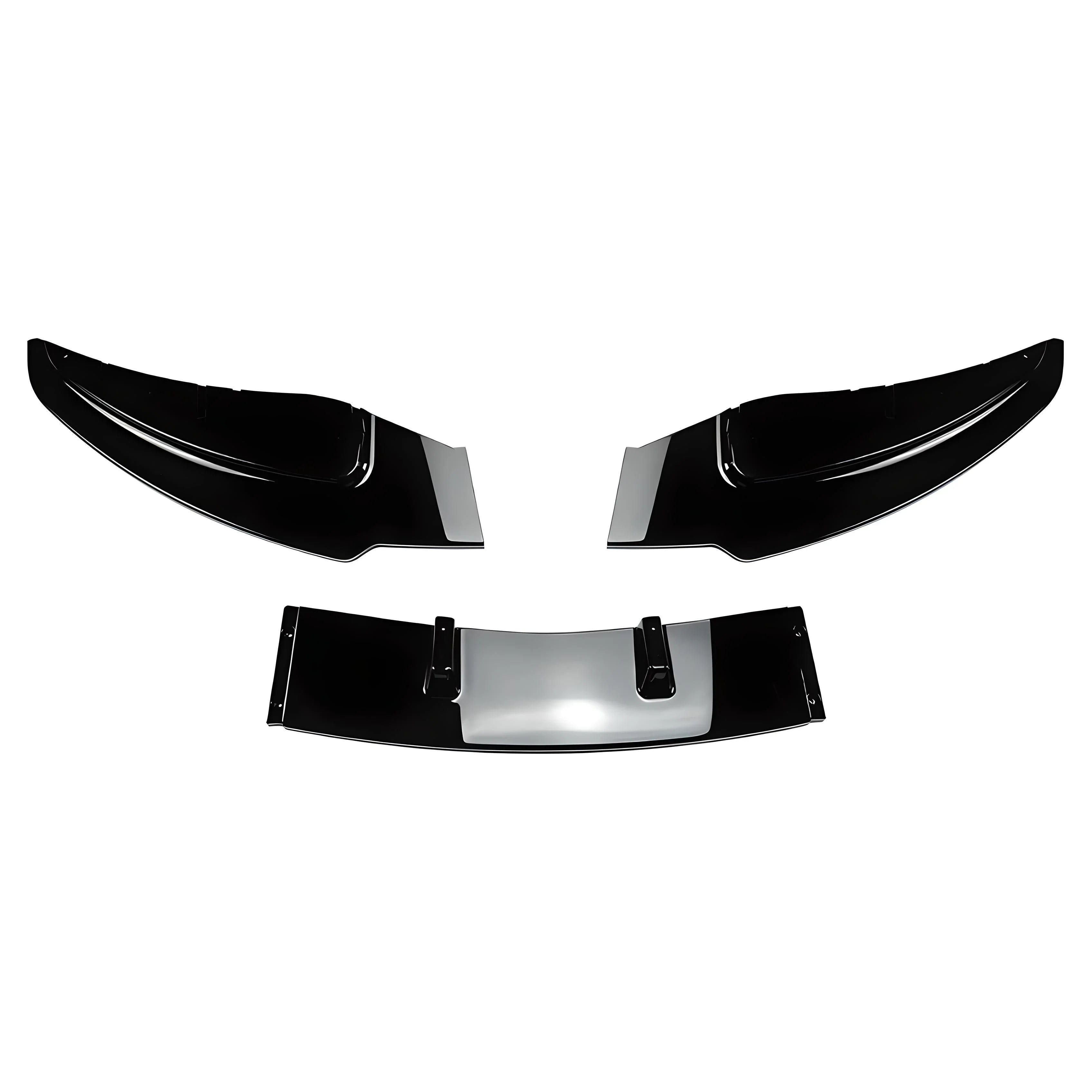 Carbon Fiber Front Splitter Kit – Gloss Black – Compatible with Tesla Model 3 – Front Exterior