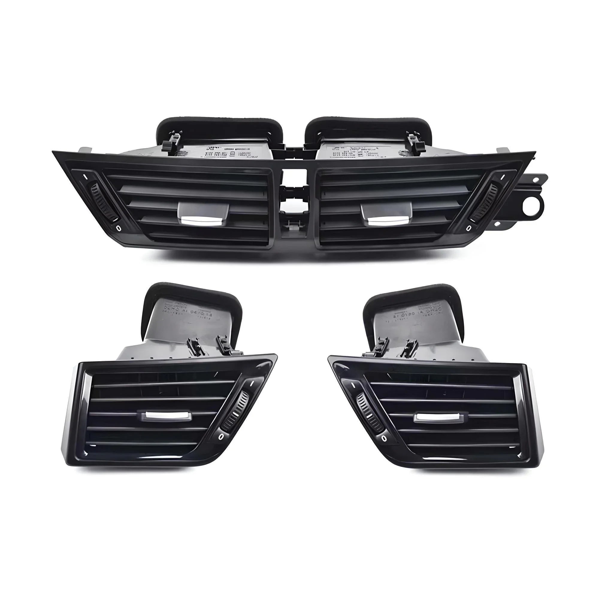 Car Air Vent Grille Set – Black Finish – Compatible with BMW 5 Series G30 G31 – Front Interior