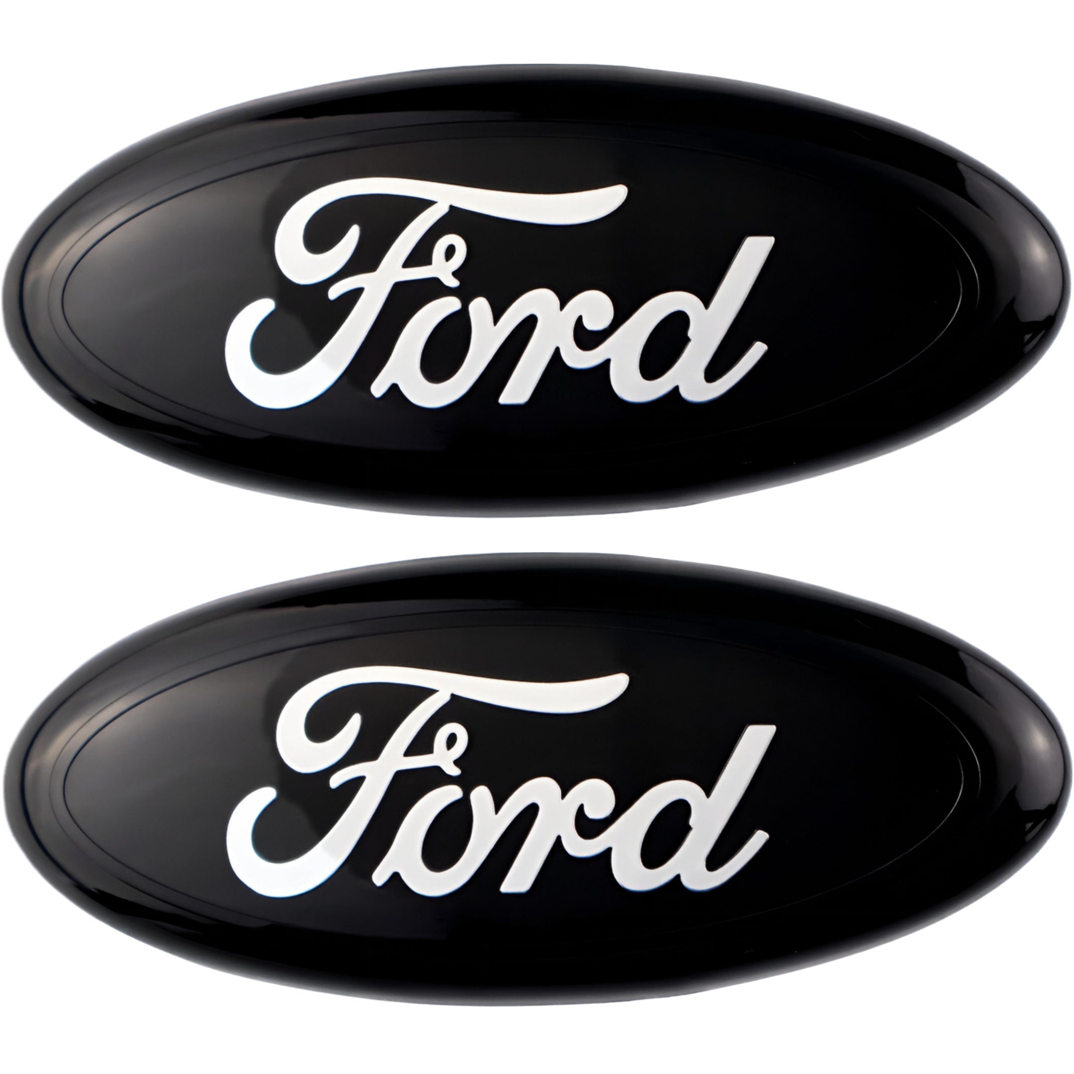 Ford Emblem Overlay | Black Chrome