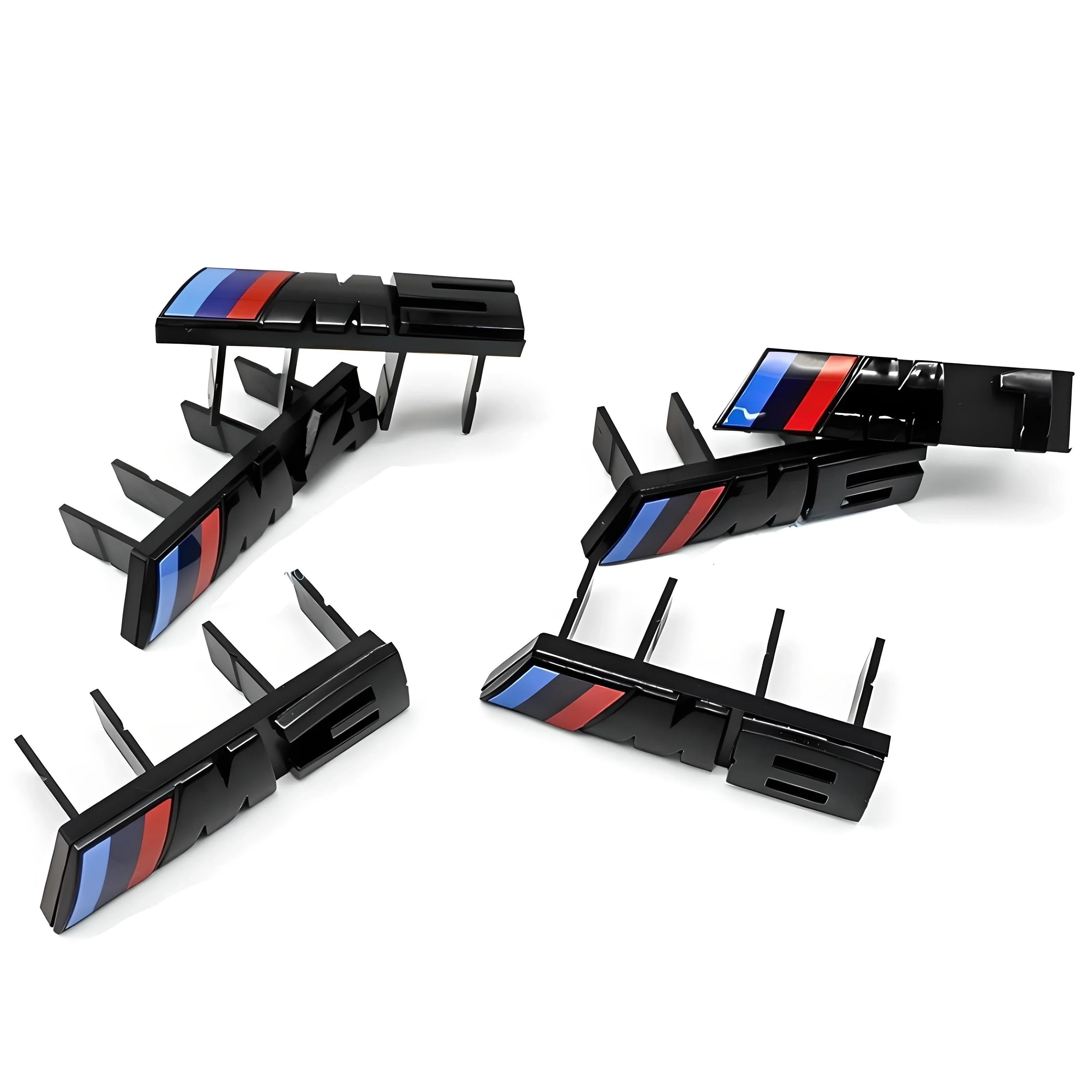 BMW M3 Emblem Badge Set – Black with M Tricolor – Compatible with BMW M3 – Exterior