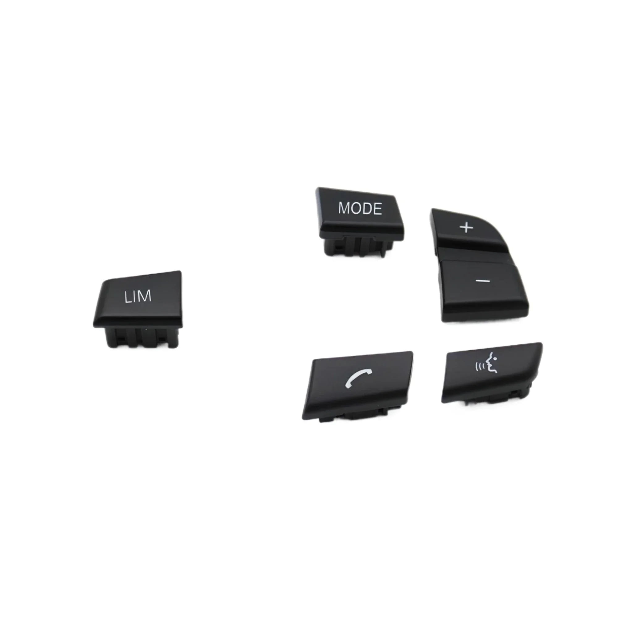Steering Wheel Control Buttons Kit – Black – Compatible with BMW – Interior