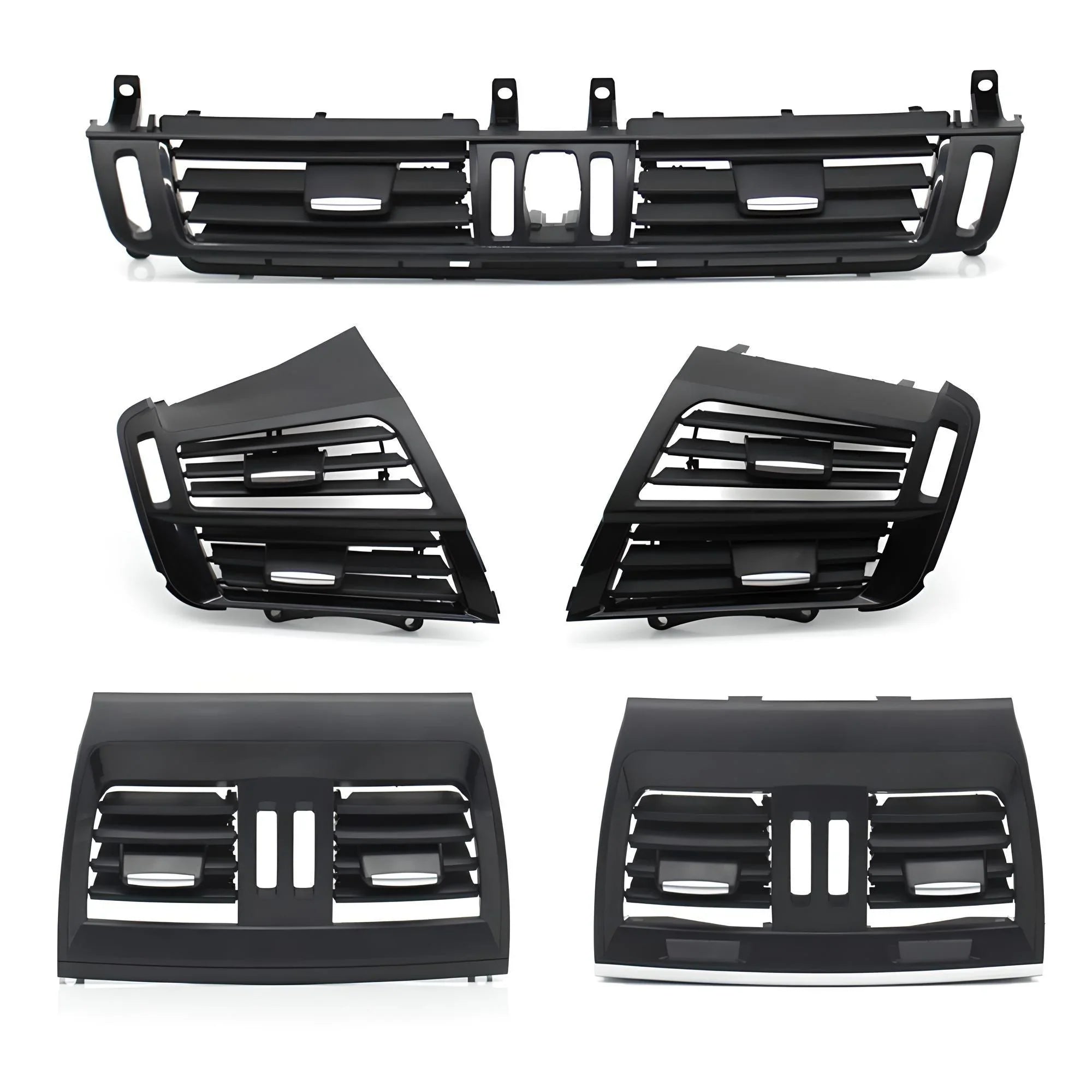 Auto air vents set – Black matte finish – Compatible with BMW E90 E91 models – Interior