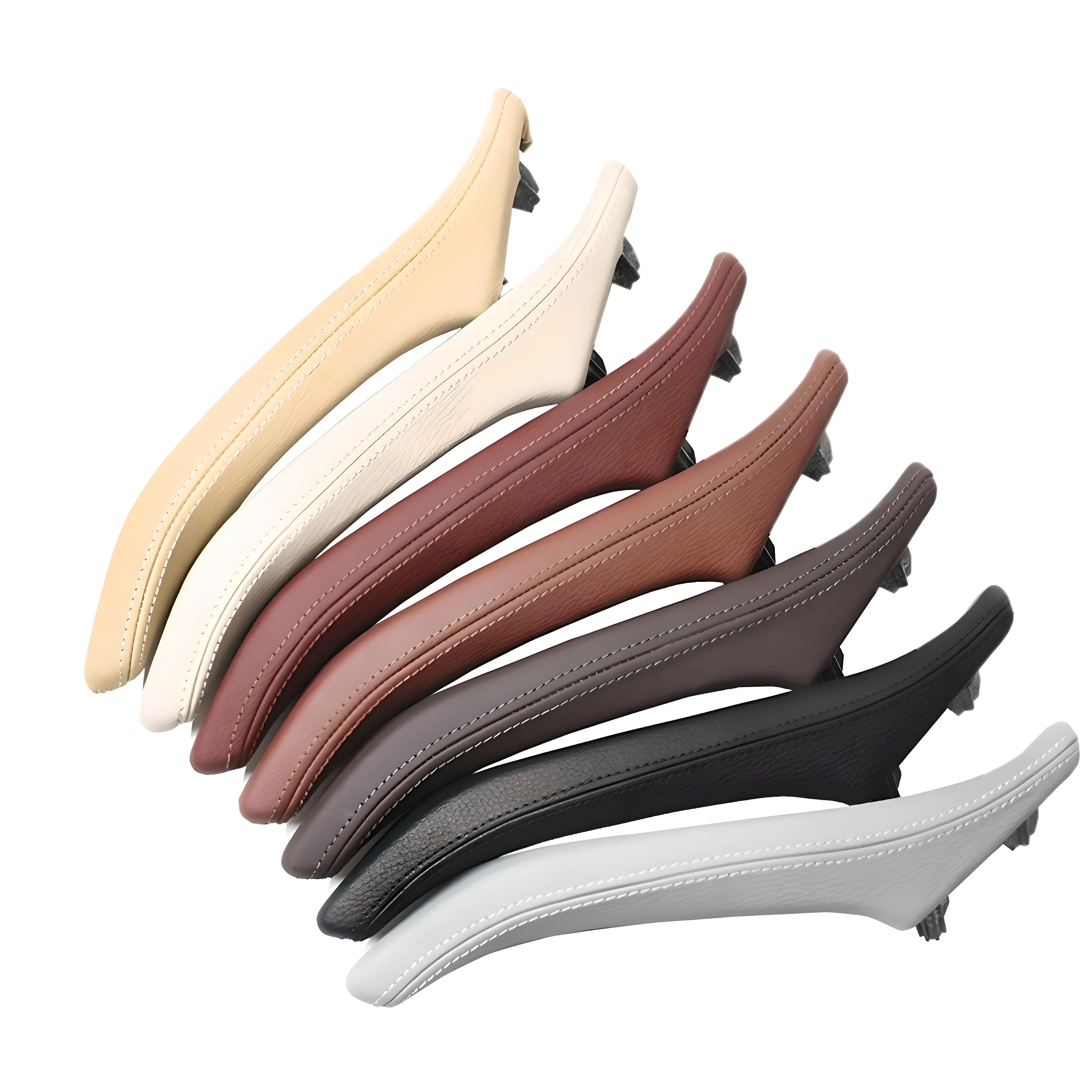 Car Door Handle Cover – Leather Beige – Compatible with BMW F30 – Exterior