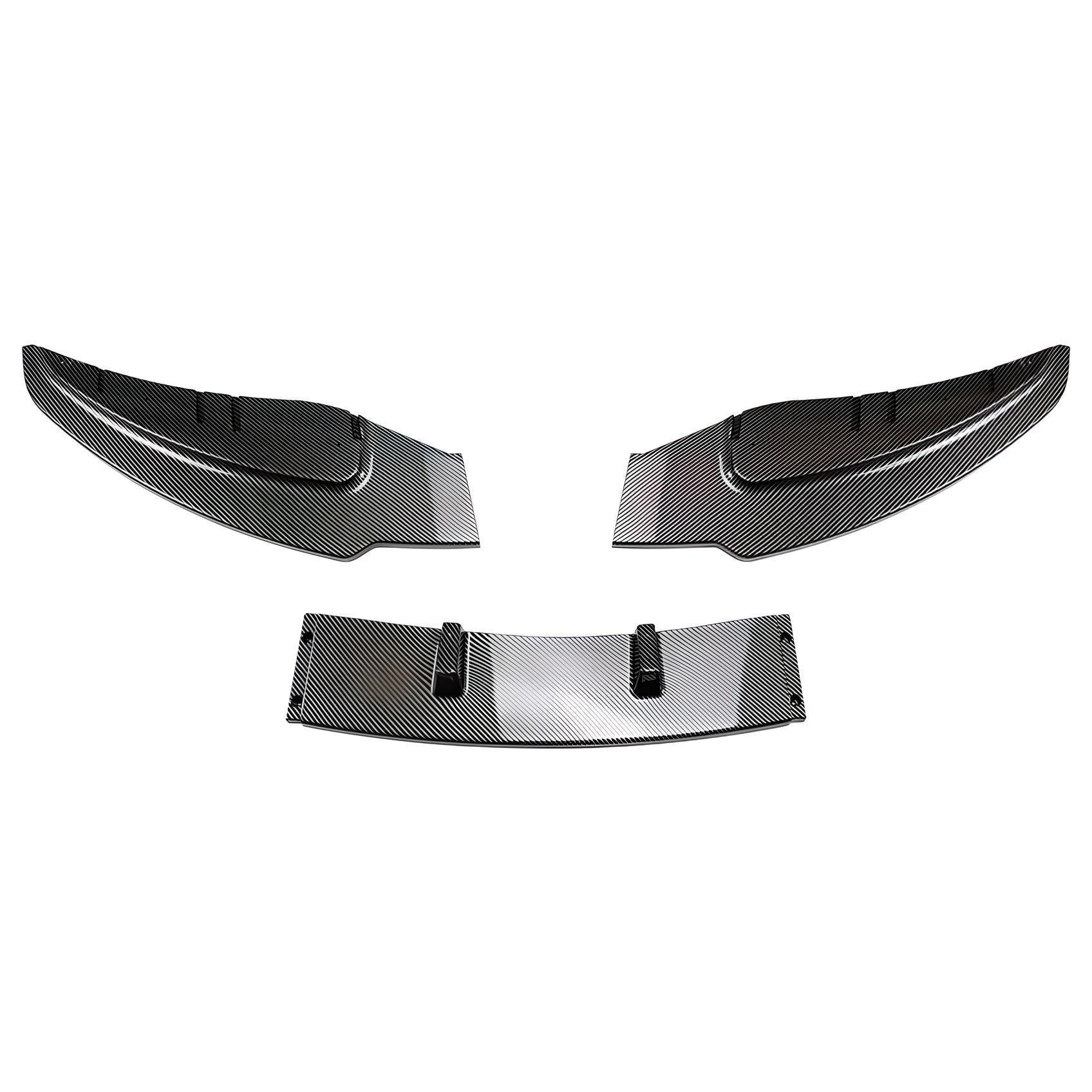 Carbon Fiber Front Bumper Splitter – Glossy Black – Compatible with BMW M3 G80 – Front Exterior