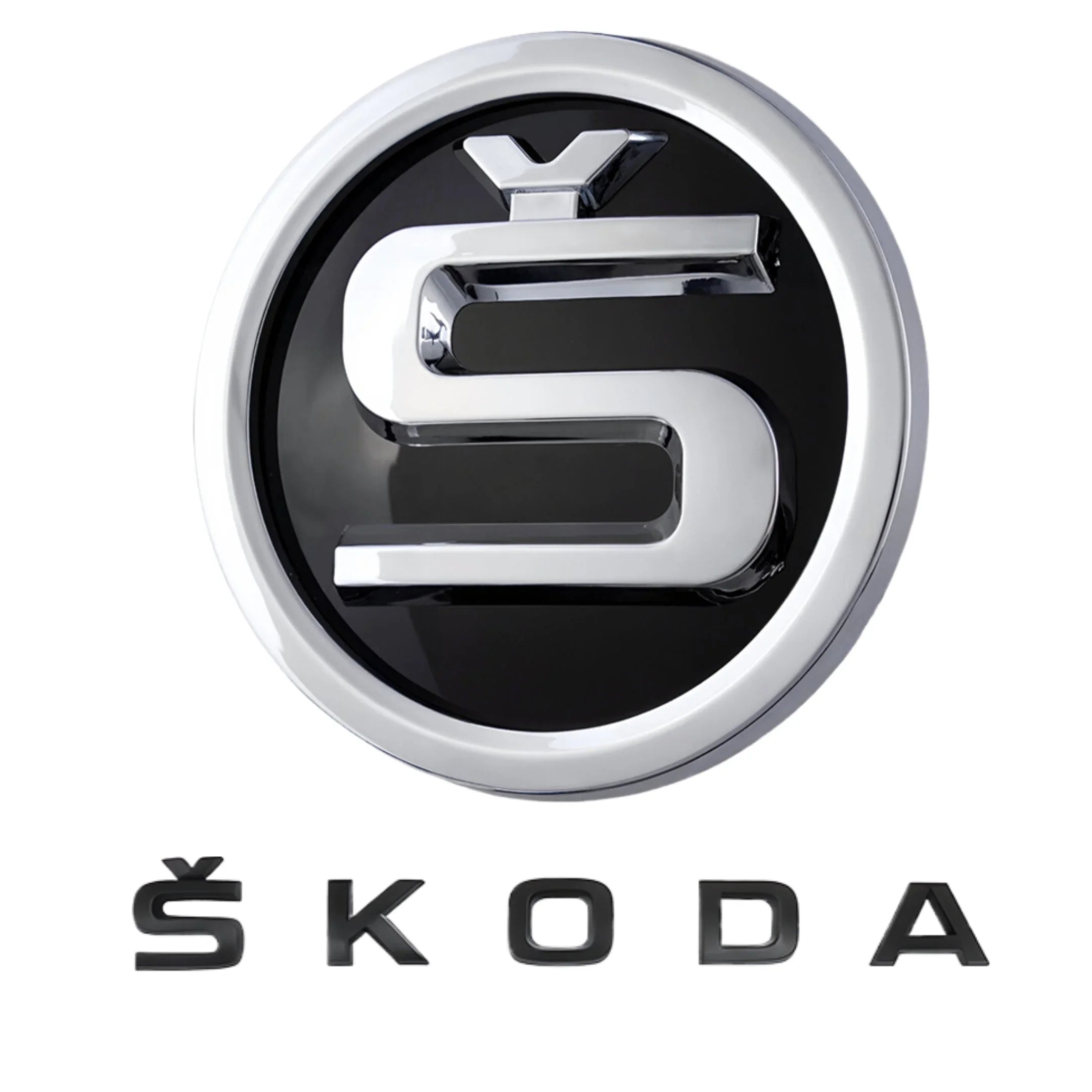 Skoda Emblem | Chrome Black