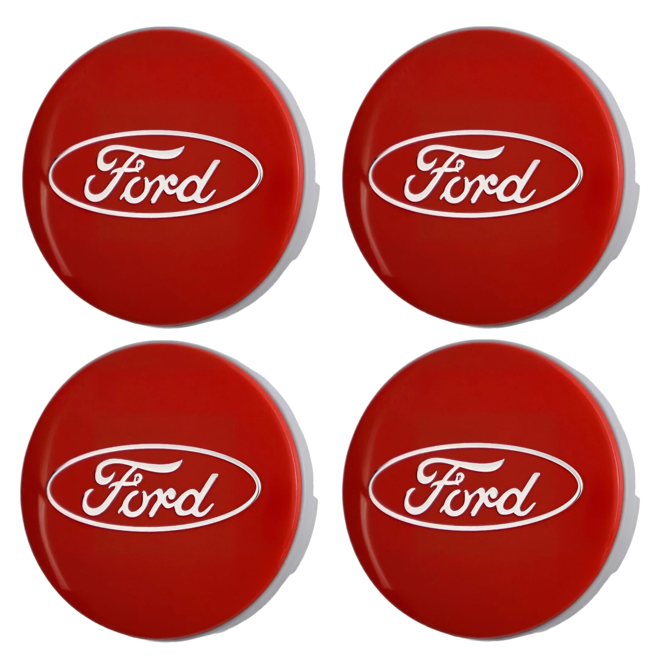 Ford Hub Caps | Red