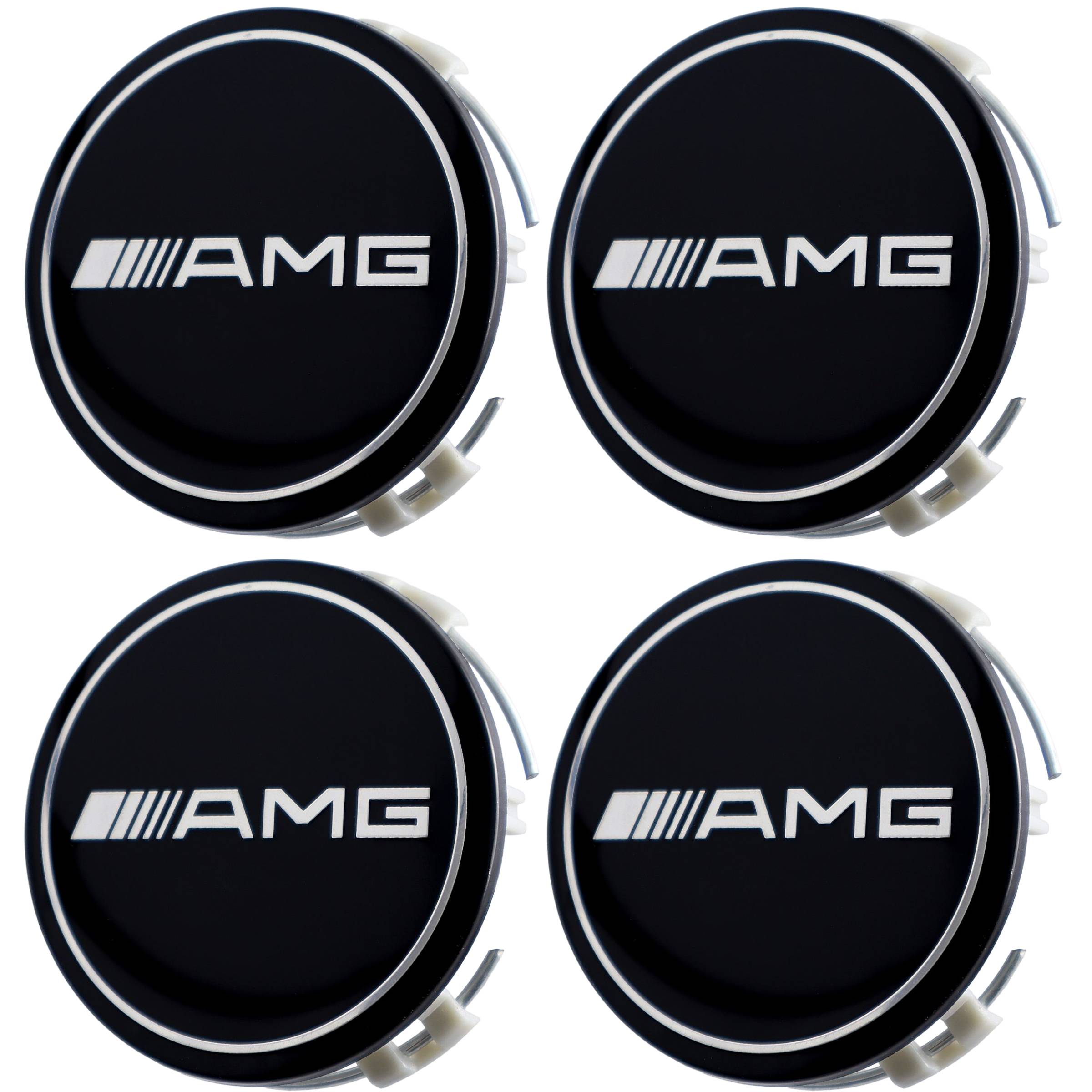 Mercedes Hub Caps | AMG Gloss Black
