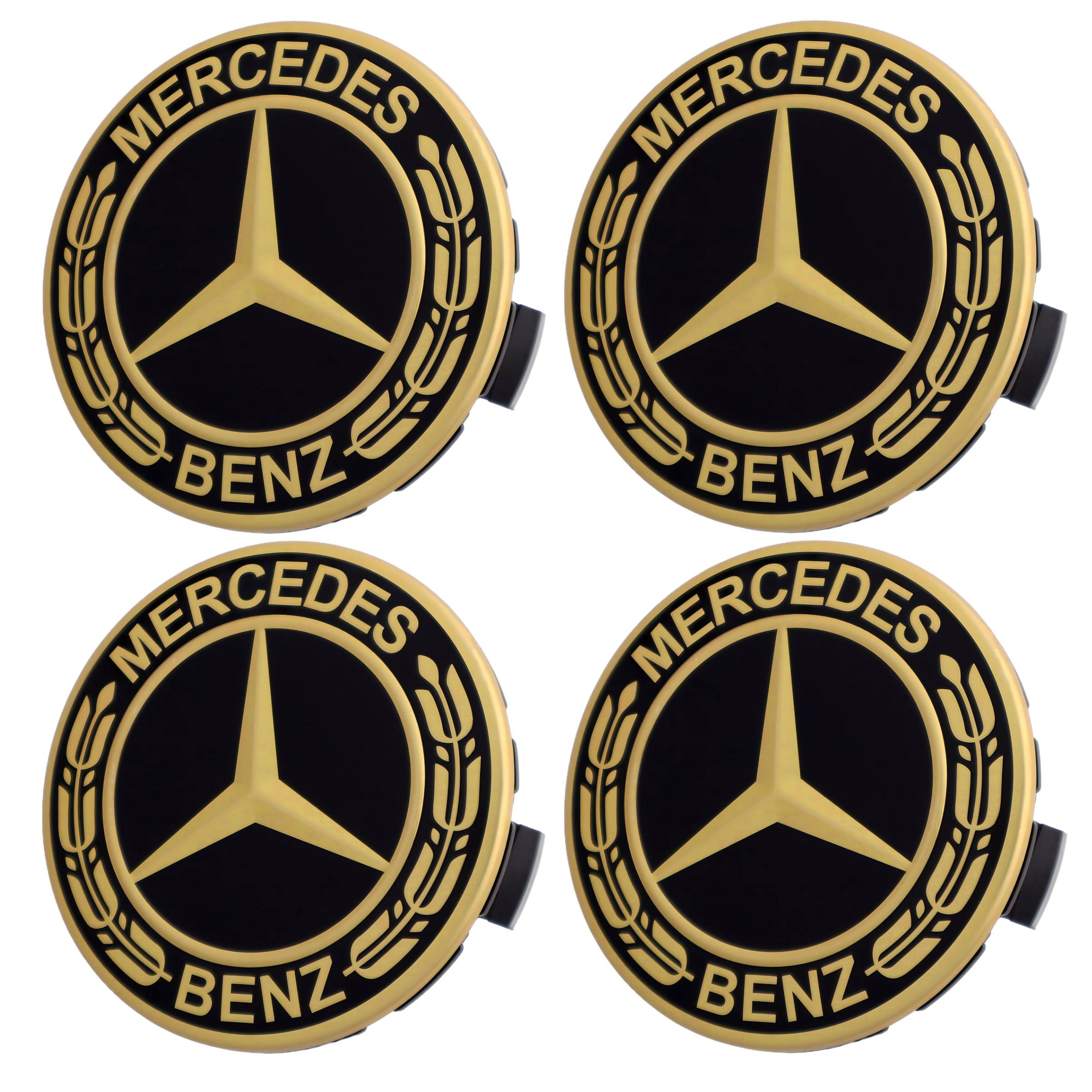 Mercedes Hub Caps | Shadow Gold