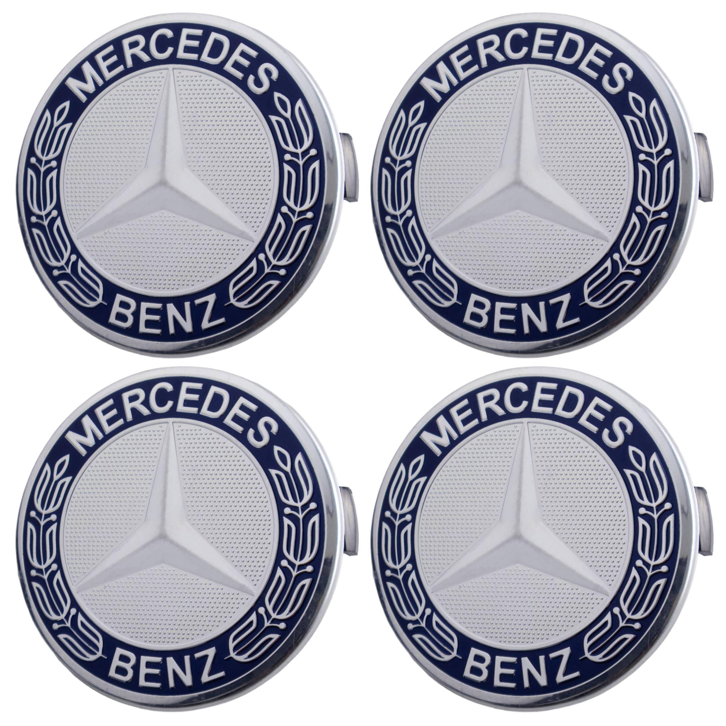 Mercedes Hub Caps | Dark Blue