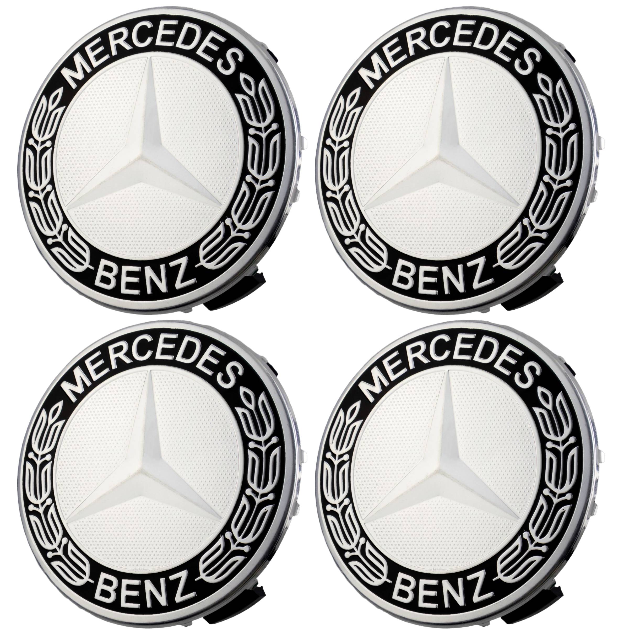 Mercedes Hub Caps | Shadow Platinum