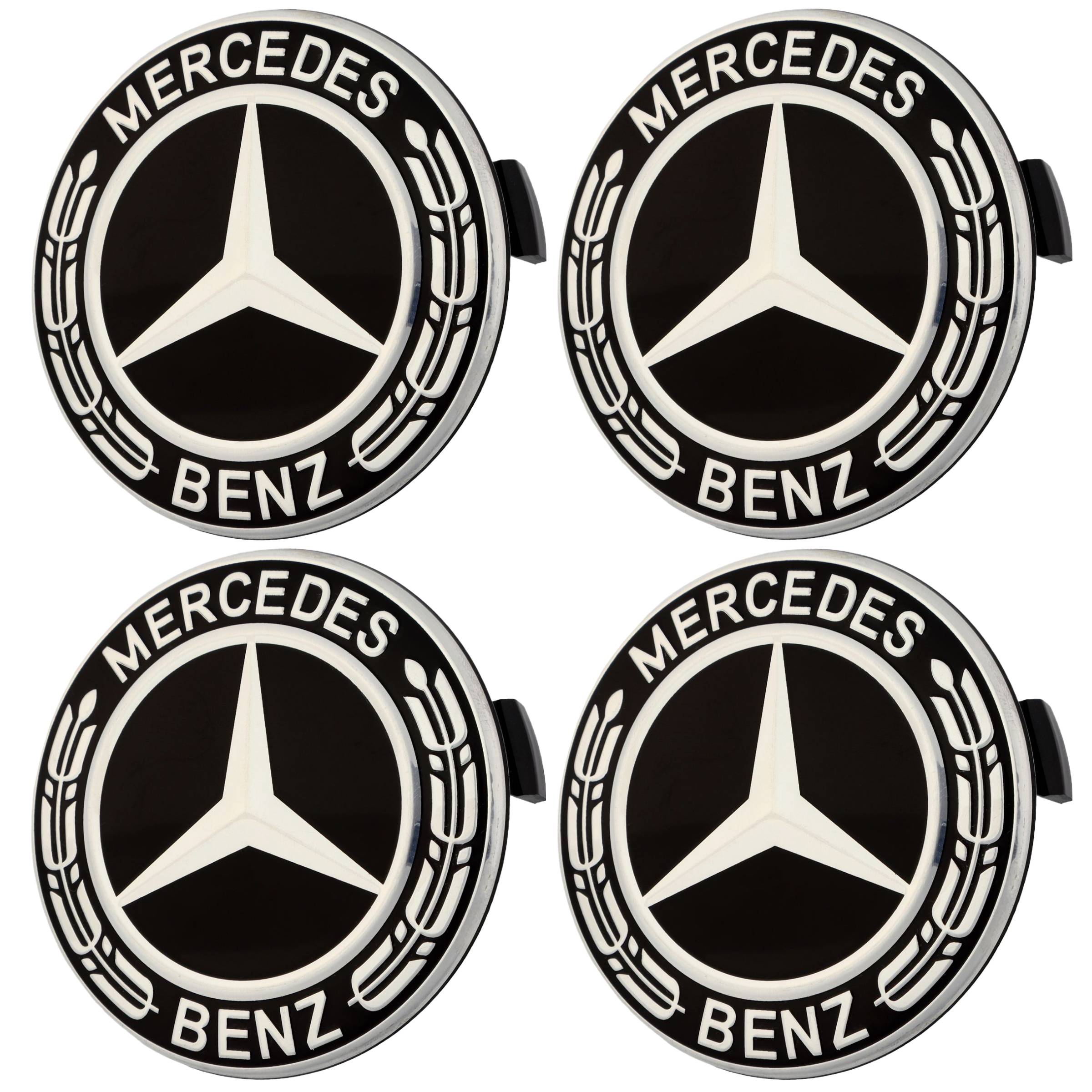 Mercedes Hub Caps | Classic Black