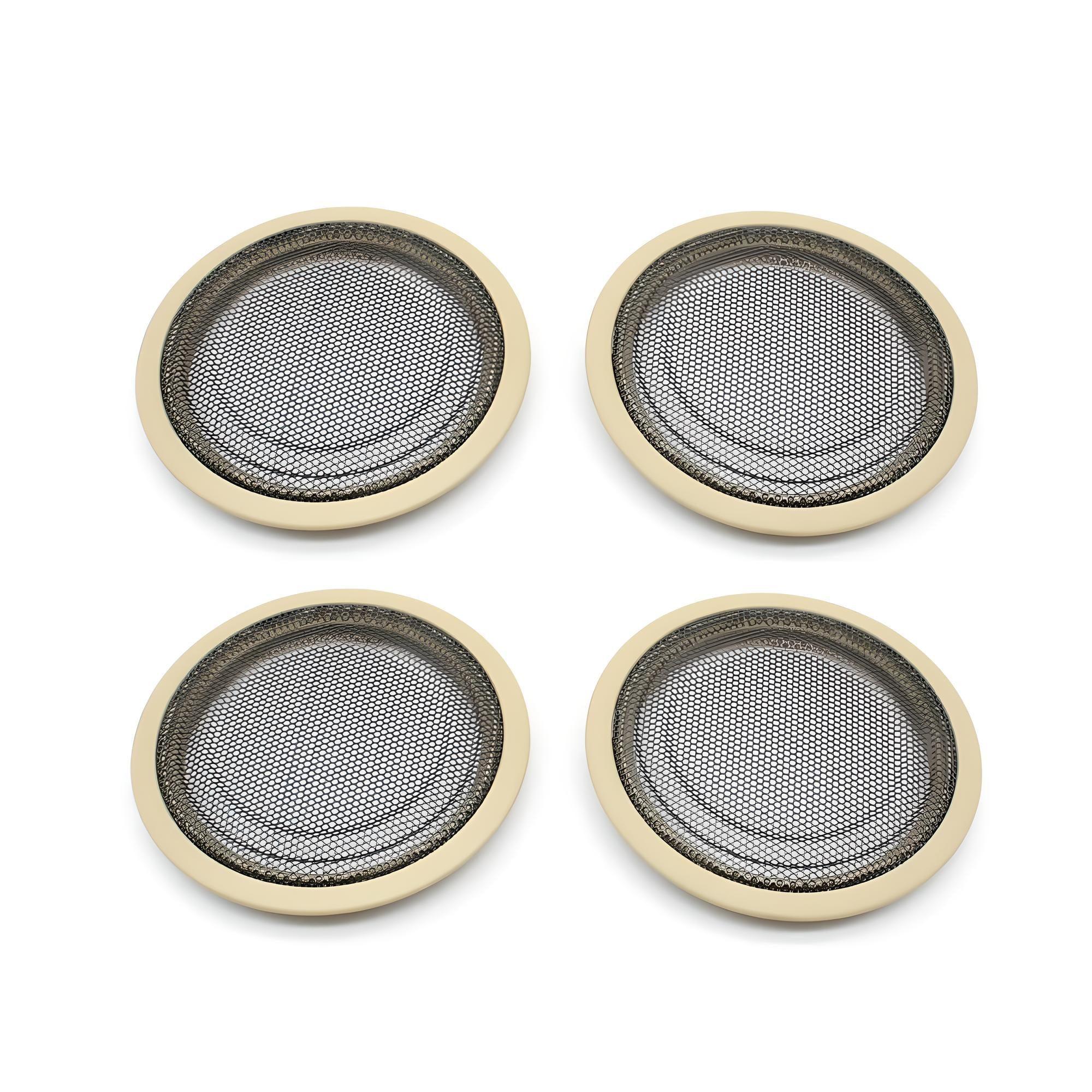 Beige L 9bb3c60f speaker covers – Beige – Compatible with car audio – Exterior