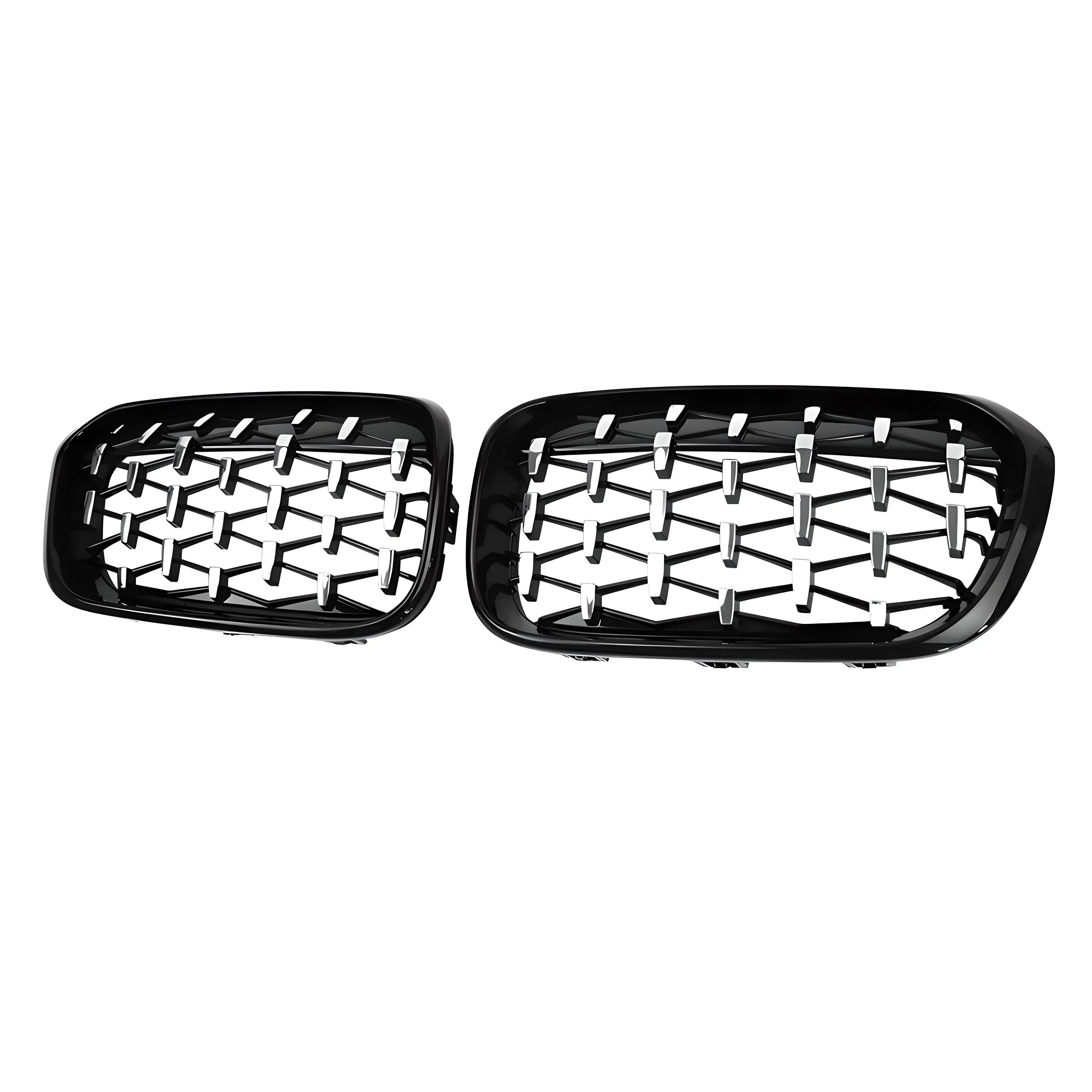 Kidney grille frame set – Black – Compatible with BMW front exterior