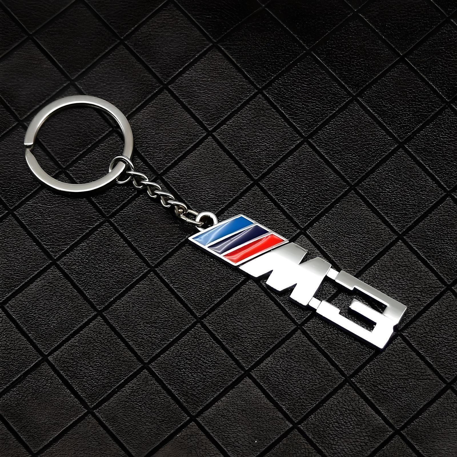 BMW M3 Keychain – Chrome Finish – Compatible with BMW M3 – Exterior Accessory