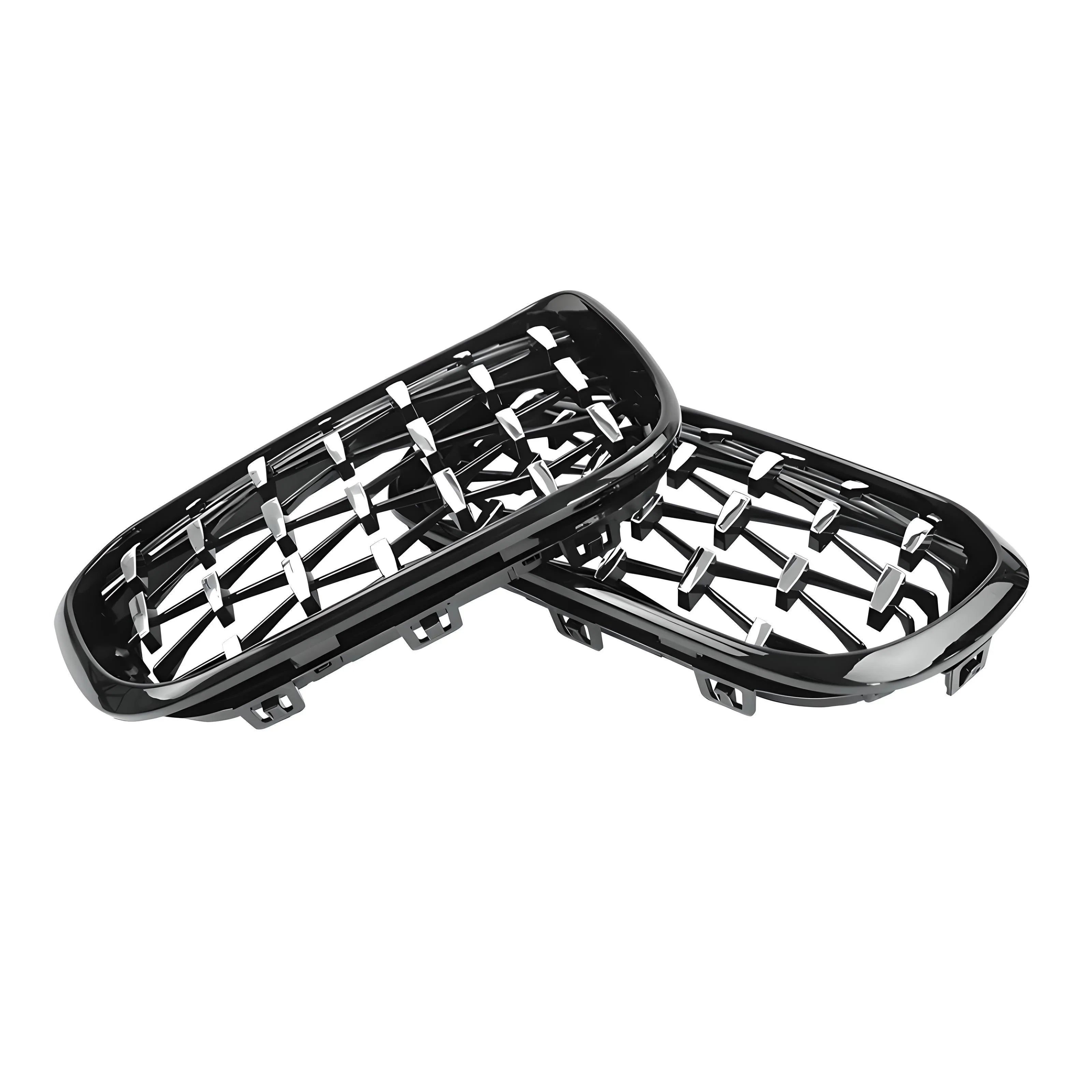 Kidney Grille Front Grills – Black Chrome – Compatible with BMW G30 G31 5 Series – Front