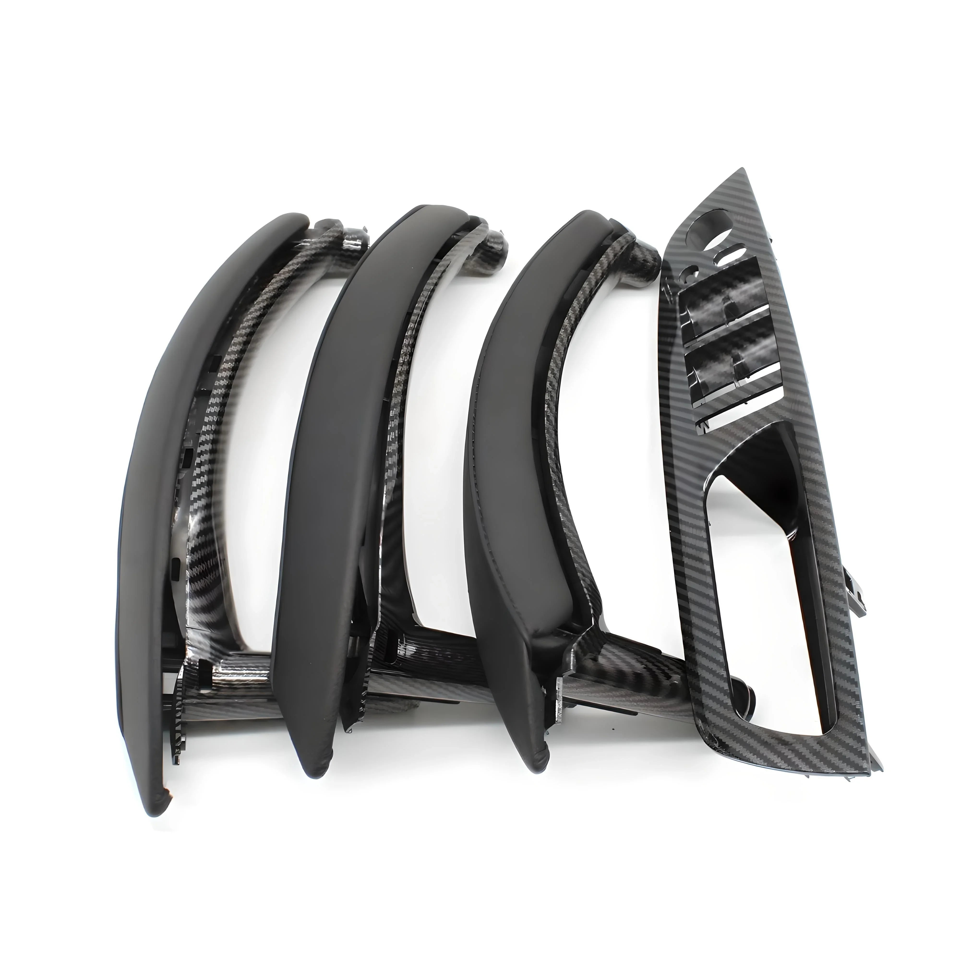 Carbon Fiber Interior Door Handle Trim – Carbon Fiber Finish – Compatible with BMW F30 – Interior