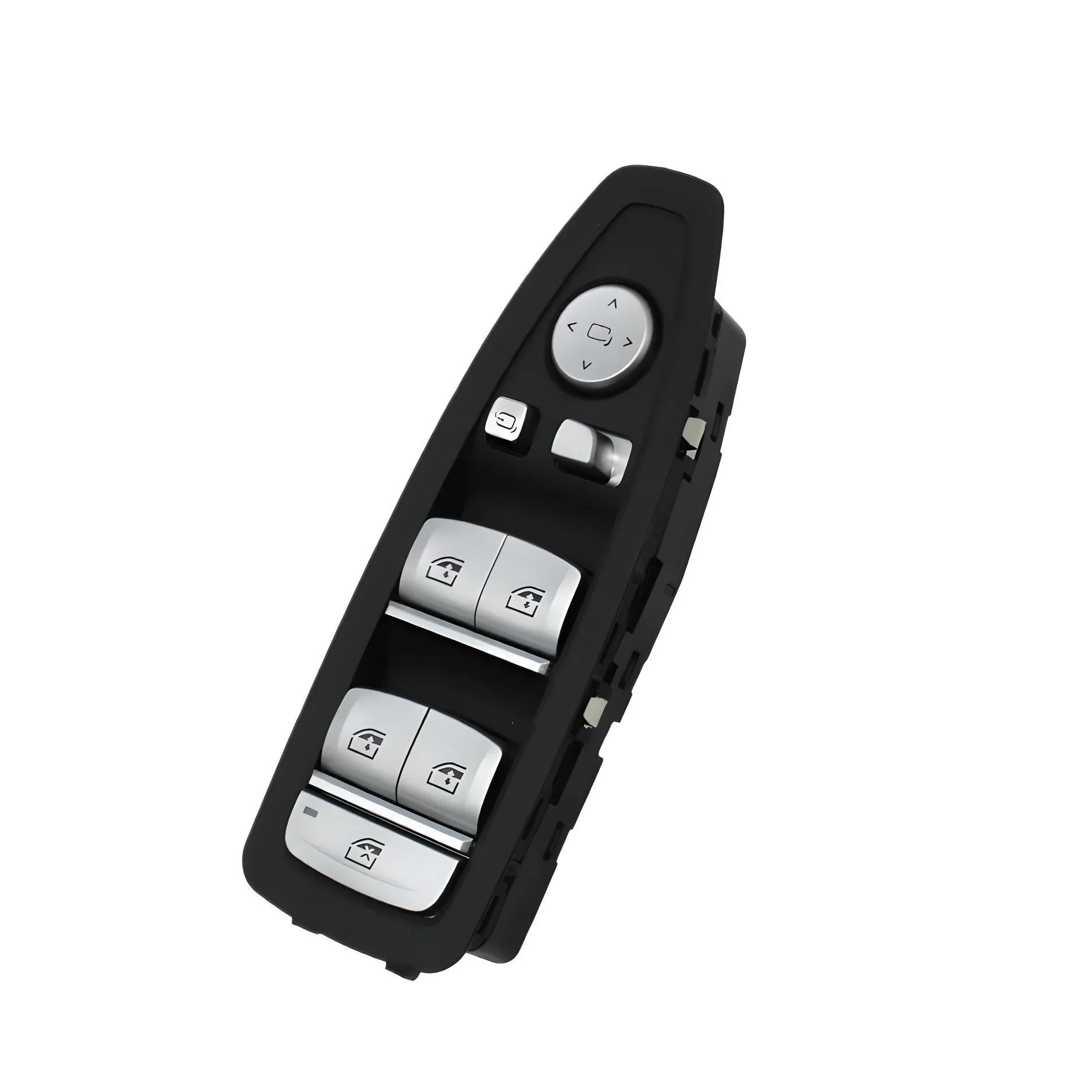 Window Switch Panel – Silver – Compatible with BMW E90 E91 E92 E93 – Front Driver Side