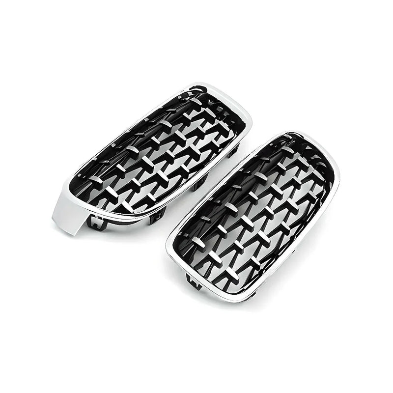 BMW 5 Series Kidney Grille – Chrome Black – Compatible with BMW 5 Series G30 G31 2017-2020 – Front Exterior
