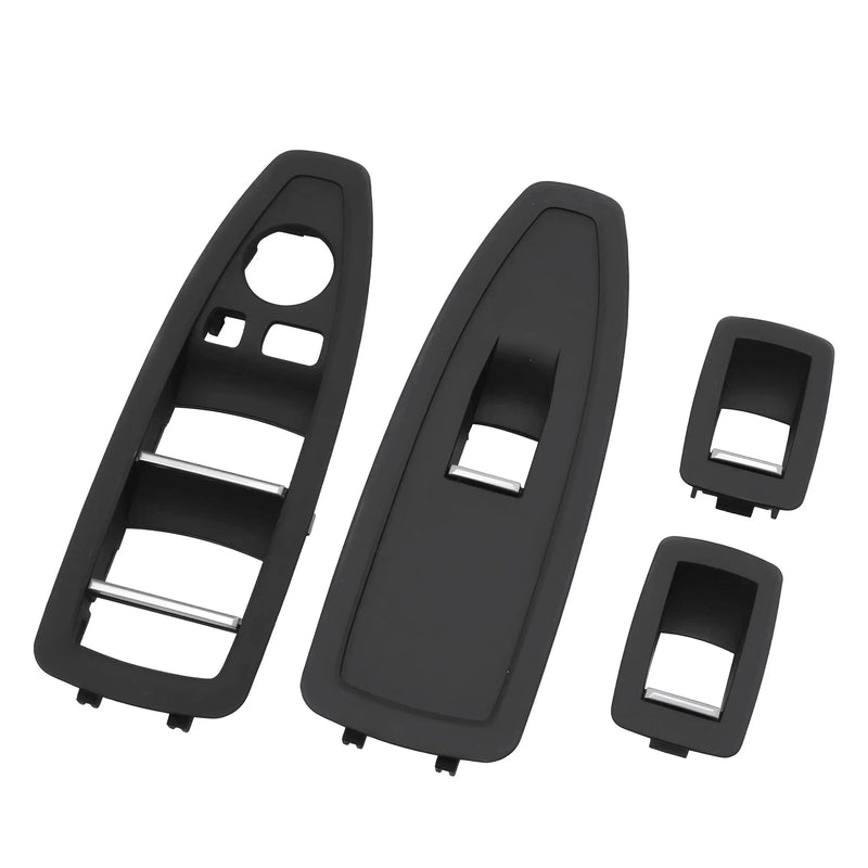 Window Switch Panel Replacement Kit – Black Matte – Compatible with BMW E90 E91 E92 – Interior