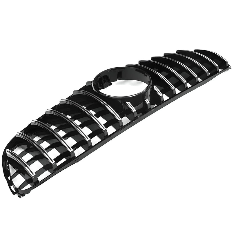 Front Grille Upper Bar Glossy Black for Audi A6 C7 2011-2014 Front