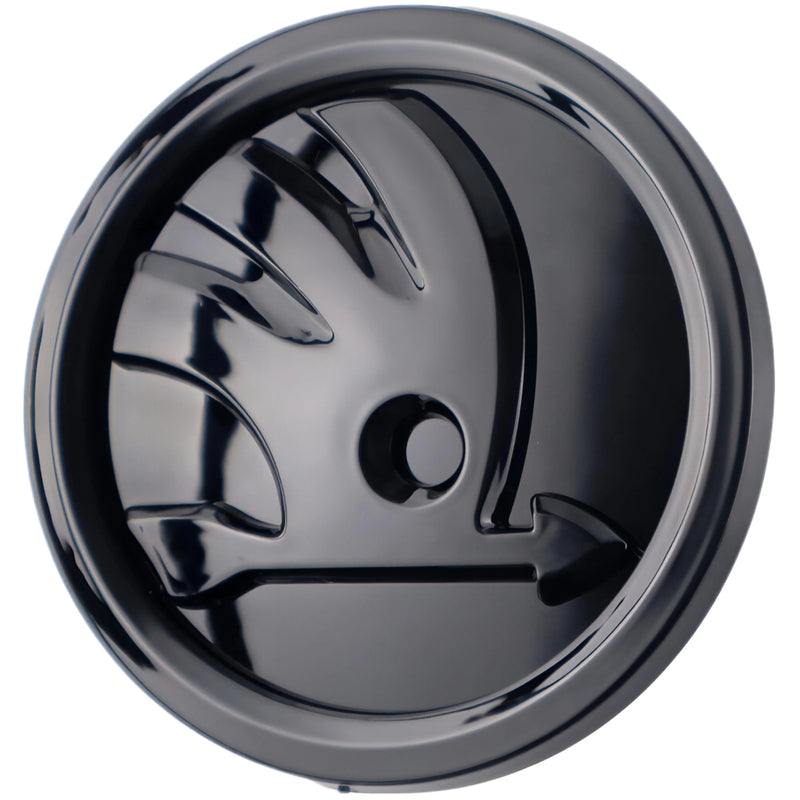Skoda Hub Cap – Black Glossy Finish – Compatible with Skoda Wheels – Exterior