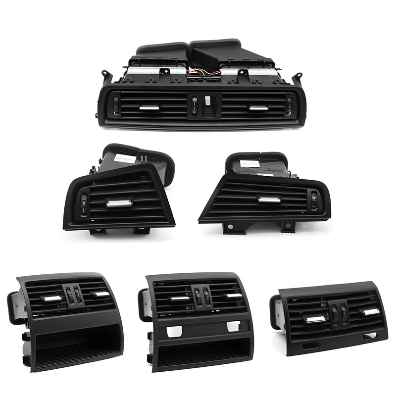 Air Vent Covers Set – Black – Compatible with BMW E39 E53 – Interior Front