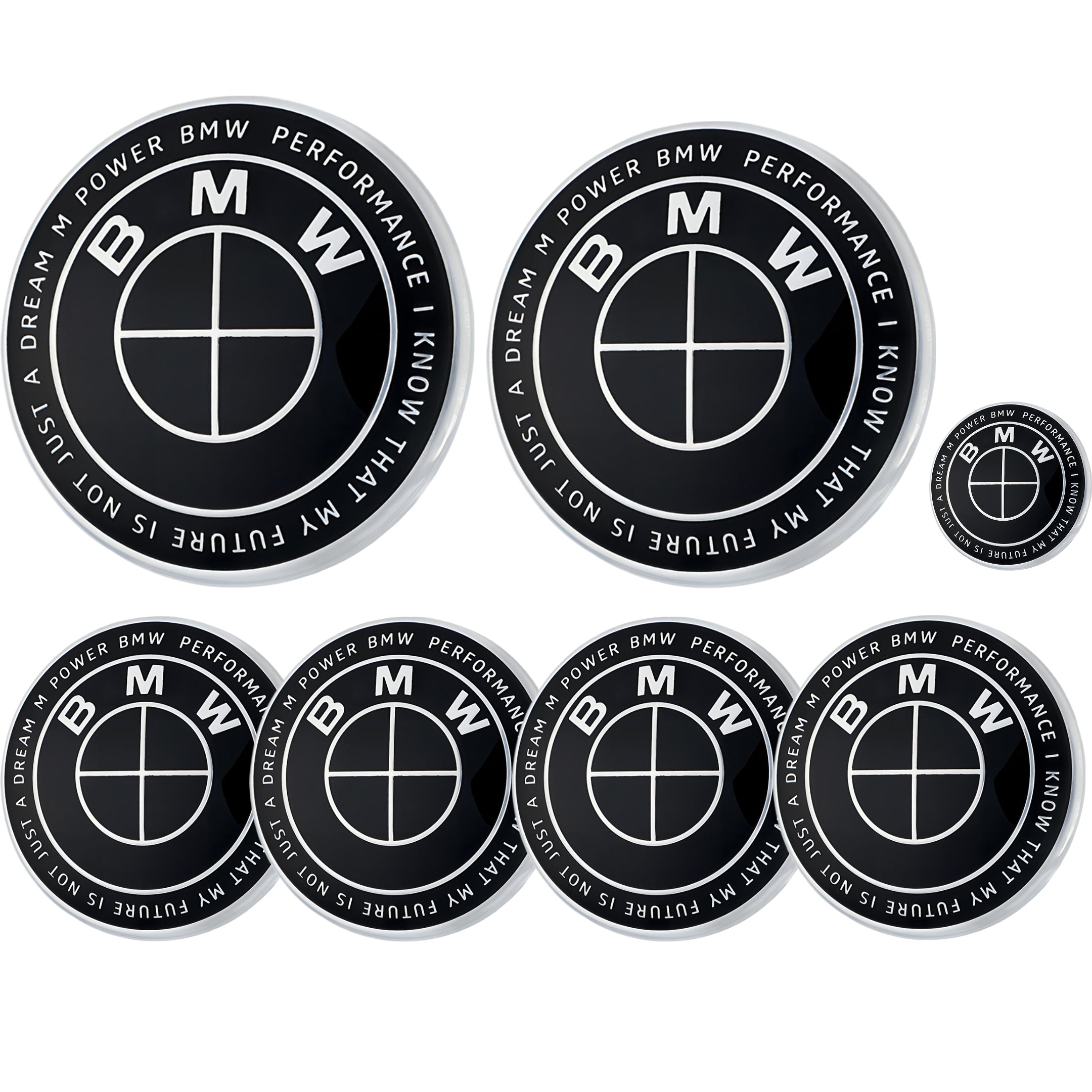 BMW 50th Anniversary Badge | Full Black