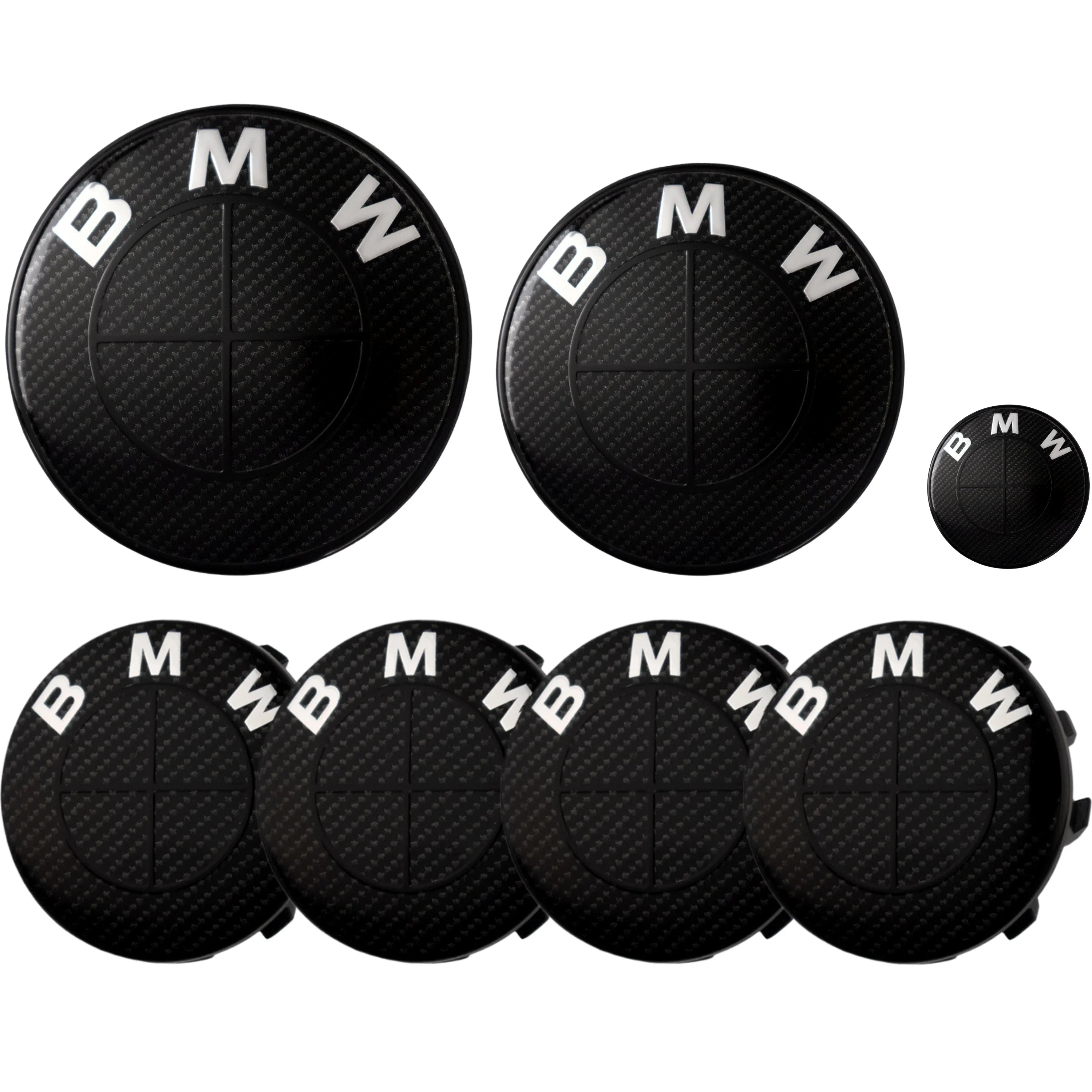 BMW Emblem | Schwarzer Carbon (Neu)