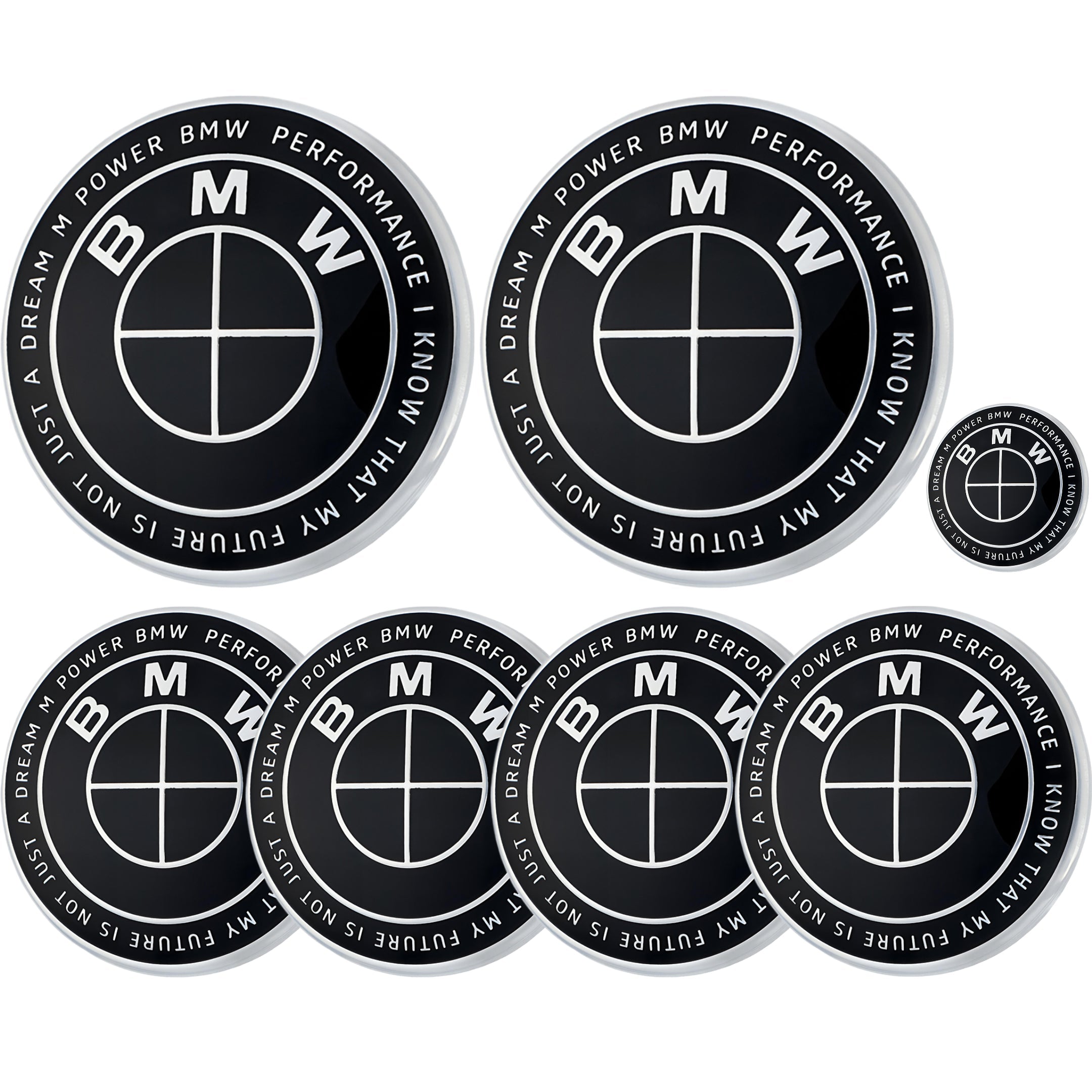 BMW 50th Anniversary Badge | Full Black
