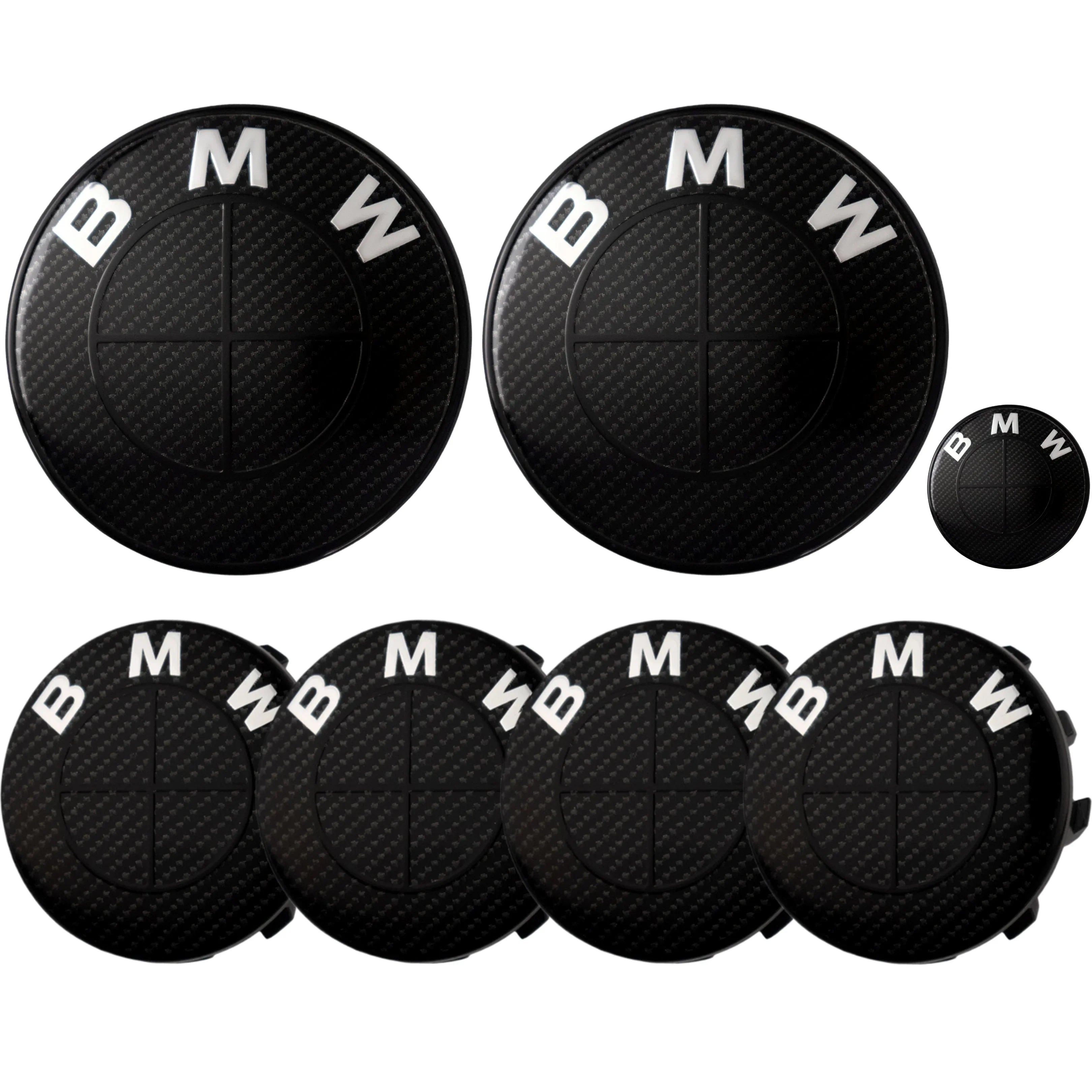 BMW Emblem | Schwarzer Carbon (Neu)