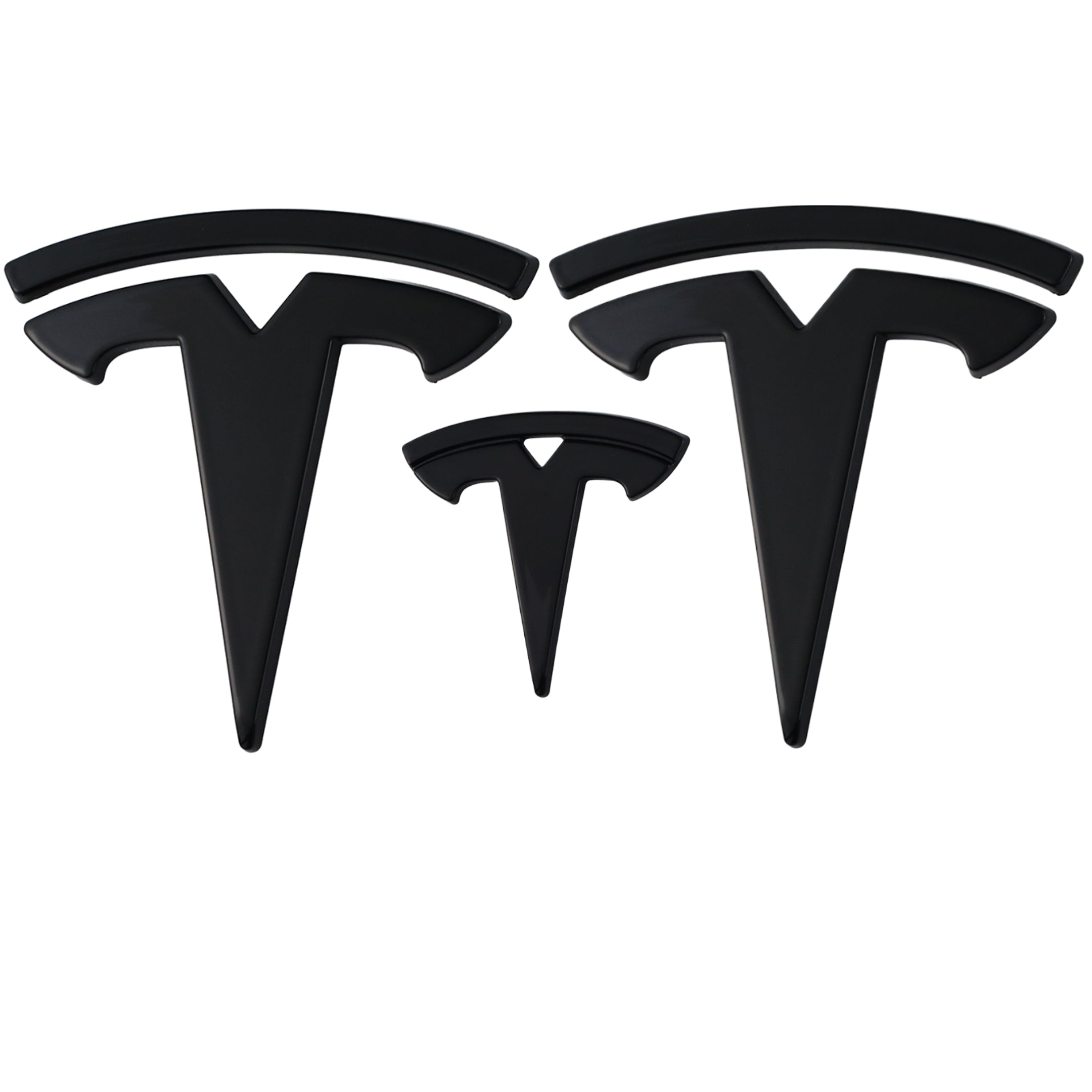 Tesla Emblem Overlay | Gloss Black