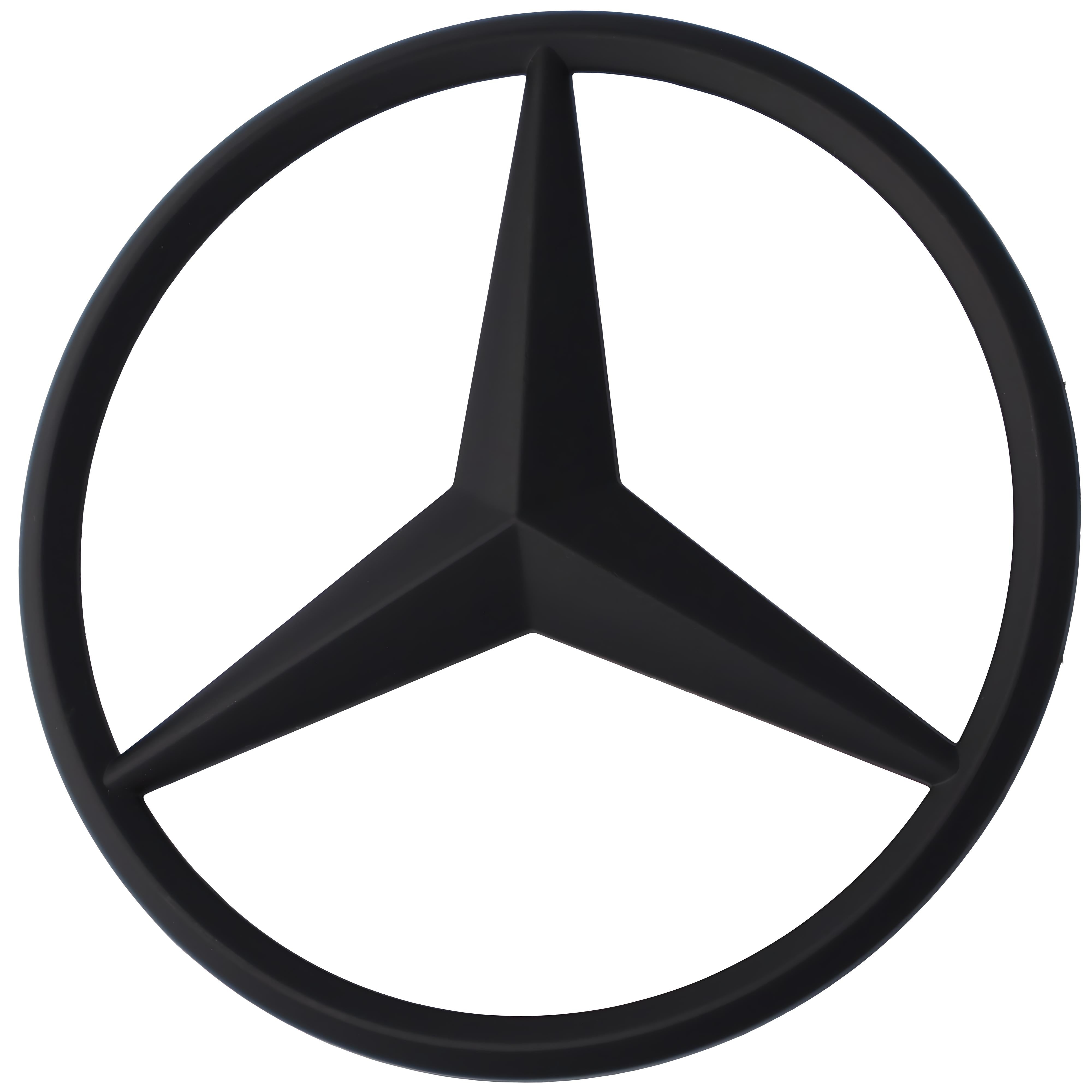 Mercedes Trunk Emblem | Matte Black