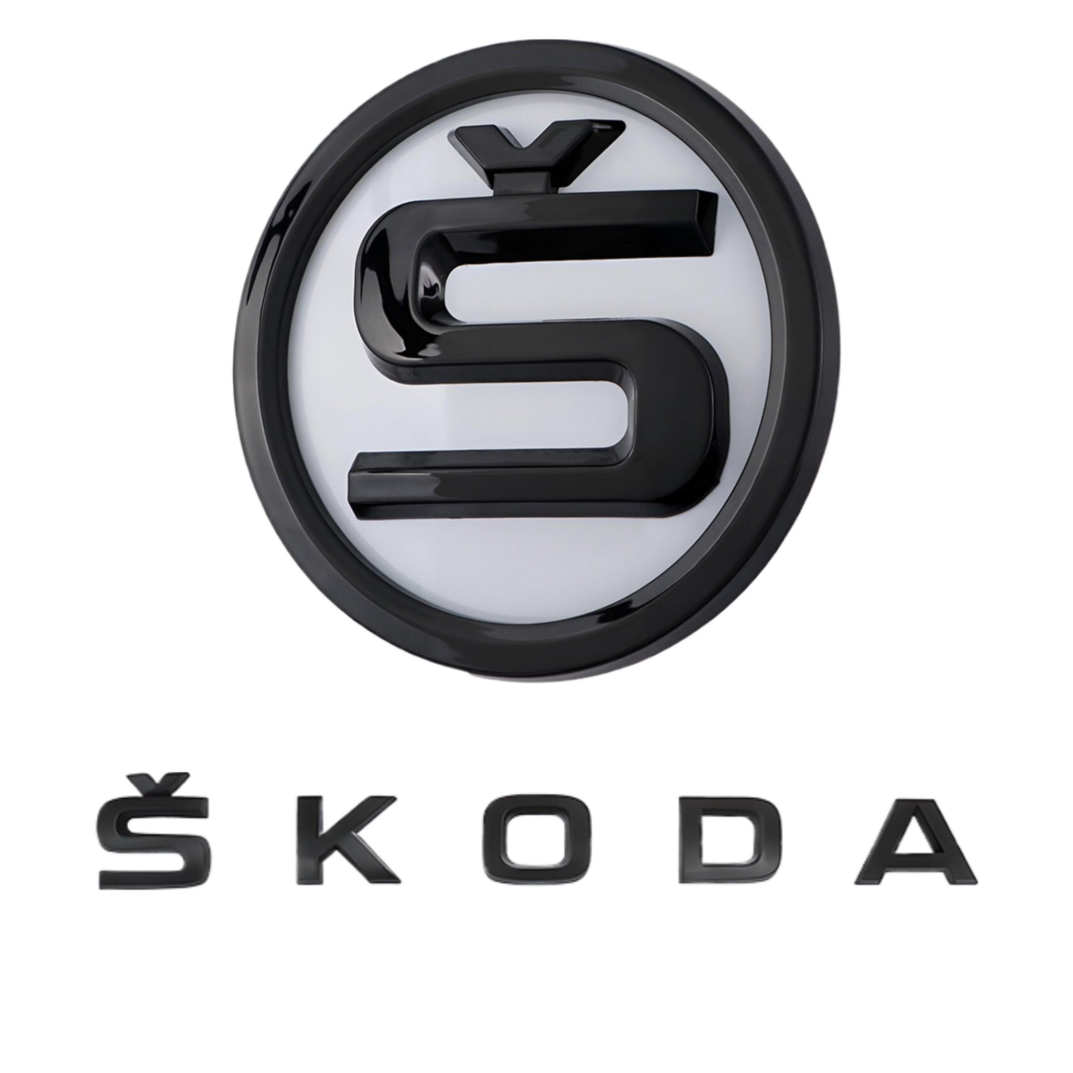 Skoda Emblem | White