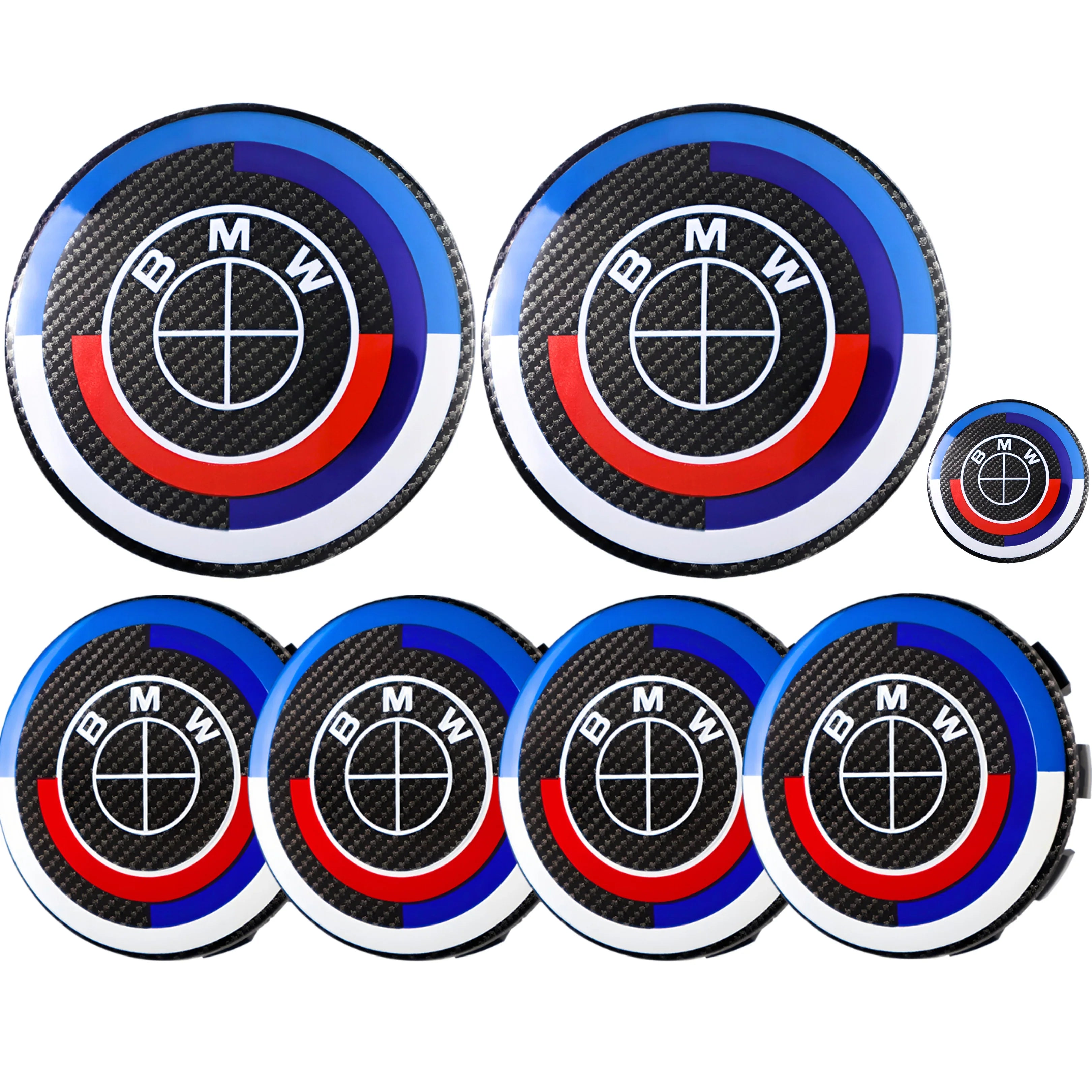 BMW 50th Anniversary Badge | Black Carbon