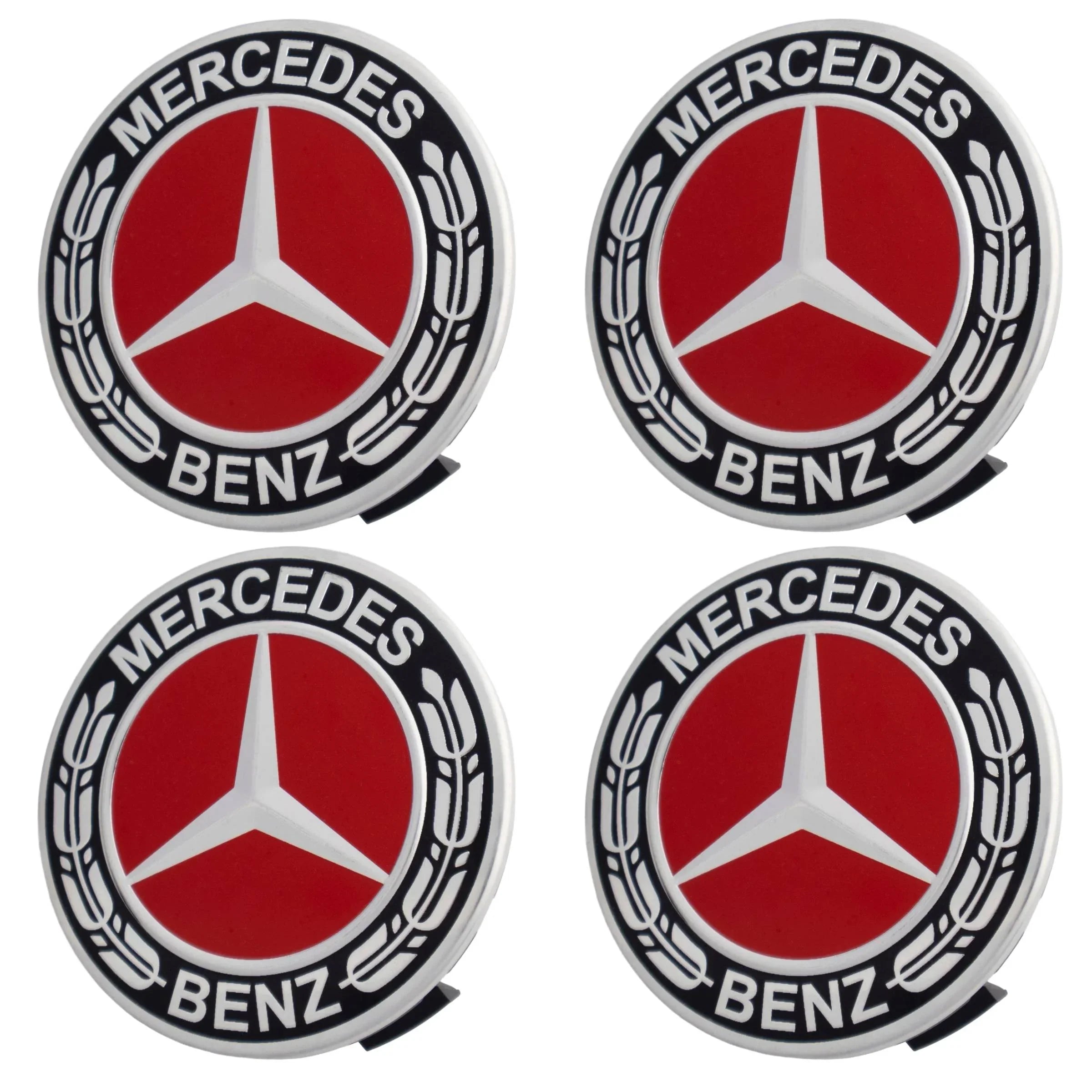 Mercedes Hub Caps | Phantom Red - Aftermarket - The Zenara Shop