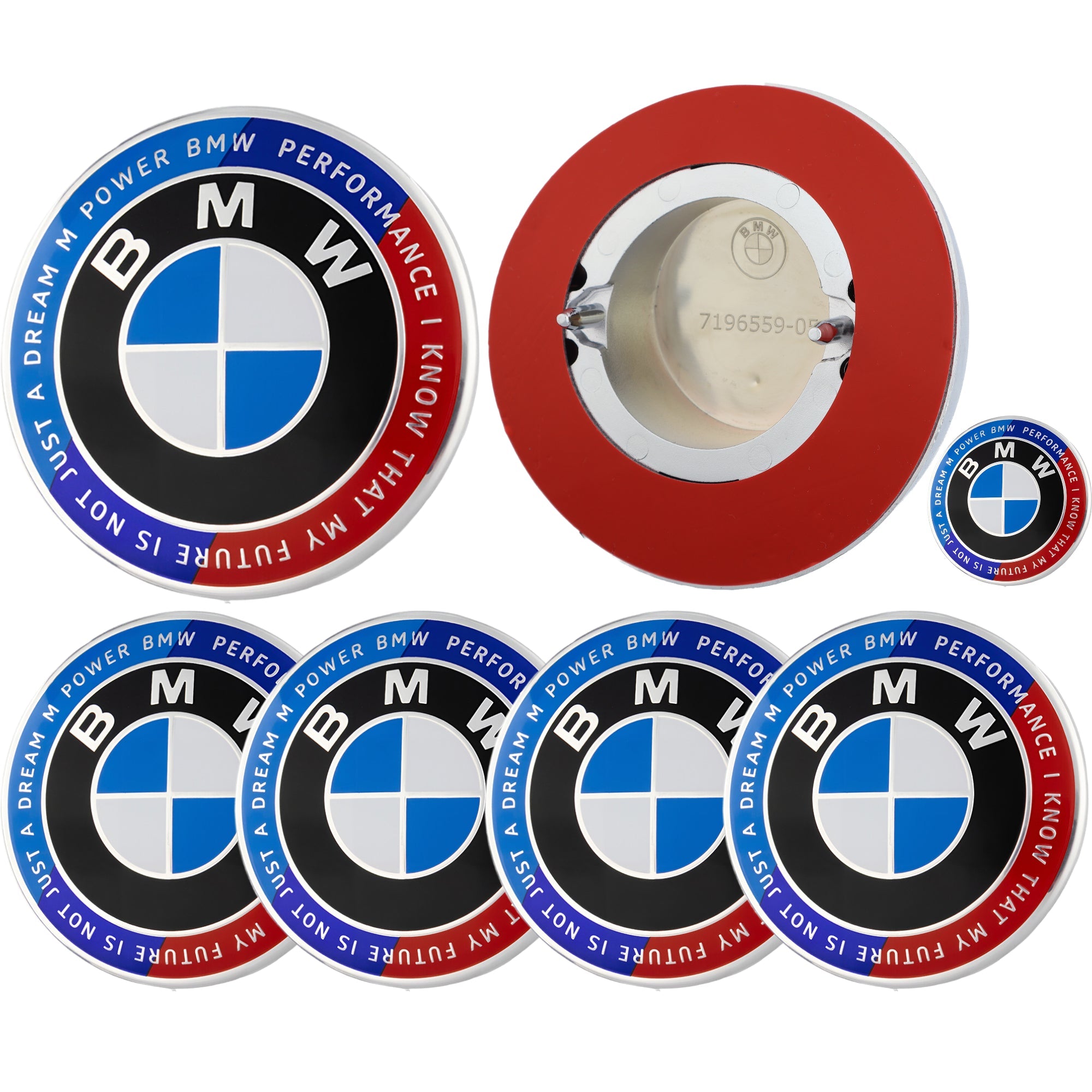 BMW 50th Anniversary Badge | Blue & Red