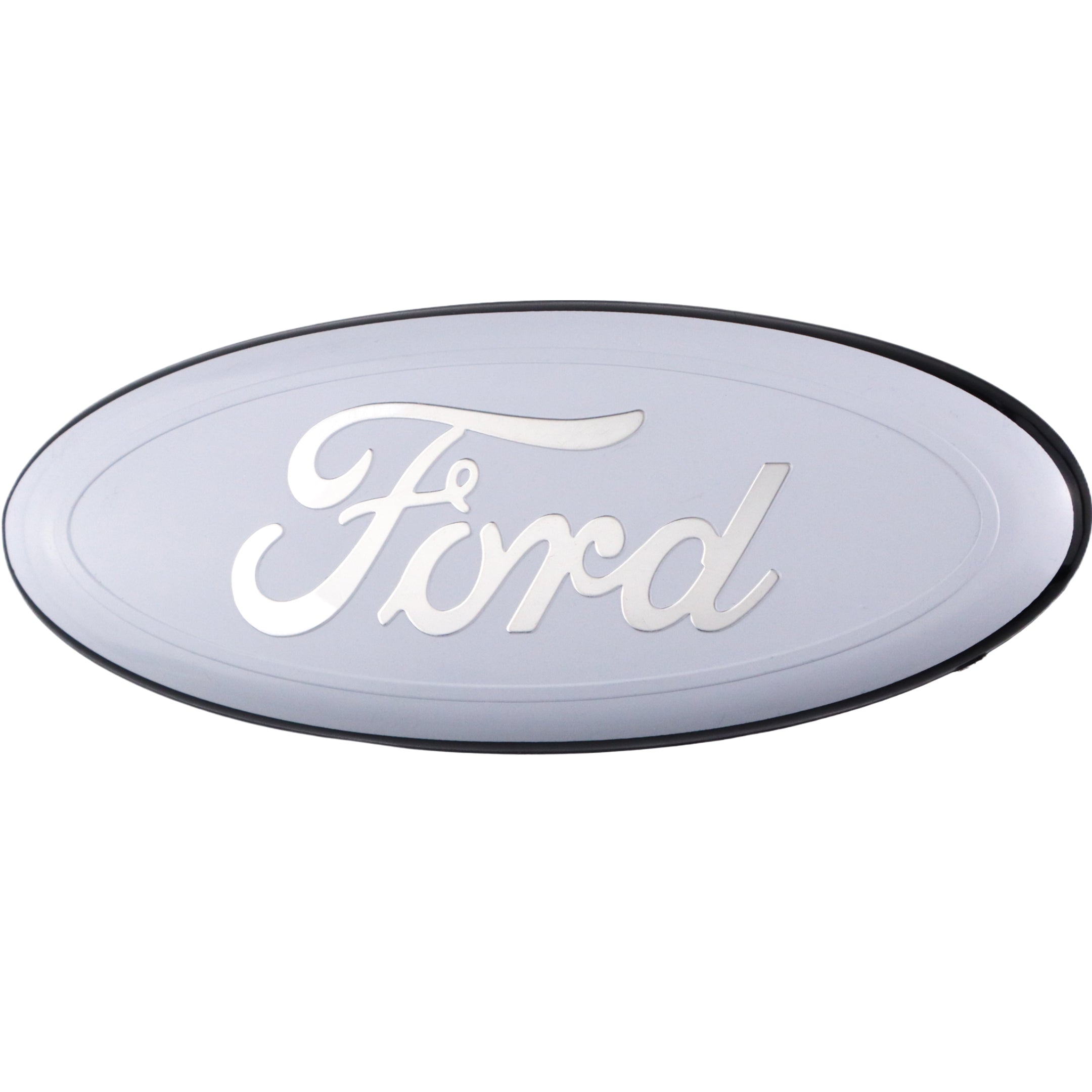 Ford Emblem Overlay | Chrome White